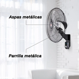 Ventilador de pared Mytek 3420 Super, metálico de 20", con control remoto