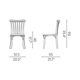 Silla sin Descansabrazos Rio, Lagoon 7062,SET de 2 piezas