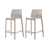 Banco de cocina Milos, Lagoon 7203BC con protector UV, altura 65 CM, SET de 2 piezas
