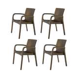 Silla con Descansabrazos tipo Rattan Koppla, Lagoon 7027 SET de 4 piezas