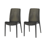 Silla sin Descansabrazos tipo Rattan Rue, Lagoon 7025 SET de 2 piezas