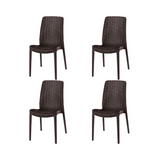 Silla sin Descansabrazos tipo Rattan Rue, Lagoon 7025 SET de 4 piezas