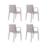 Silla con descansabrazos Milos, Lagoon 7203A, SET de 4 piezas