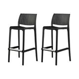 Banco para barra Rue, Lagoon 7036B con protector UV, altura 75 CM, SET de 2 piezas