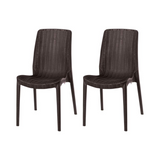 Silla sin Descansabrazos tipo Rattan Rue, Lagoon 7025 SET de 2 piezas