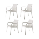 Silla con Descansabrazos tipo Rattan Koppla, Lagoon 7027 SET de 4 piezas