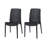Silla sin Descansabrazos tipo Rattan Rue, Lagoon 7025 SET de 2 piezas
