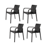 Silla con Descansabrazos Alissa, Lagoon 7050, SET de 4 piezas