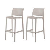 Banco para barra Rue, Lagoon 7036B con protector UV, altura 75 CM, SET de 2 piezas