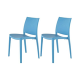 Silla sin Descansabrazos Sensilla, Lagoon 7052, SET de 2 piezas