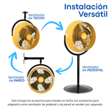 Ventilador Industrial de techo Mytek 3413, metálico de 22"