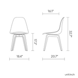 Silla Heron Leisure, Lagoon 7068D, SET de 4 piezas