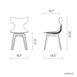 Silla Whale Leisure, Lagoon 7065D, SET de 4 piezas