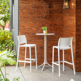 Banco para barra Rue, Lagoon 7036B con protector UV, altura 75 CM, SET de 2 piezas