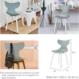 Silla Whale Modern, Lagoon 7065F, SET de 4 piezas