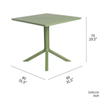 Mesa Dining Table Venice, Lagoon 7155