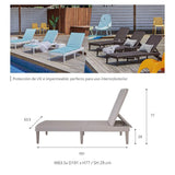 Camastro Tahiti Lagoon 7030 y Mesa Auxiliar Mallorca 7033