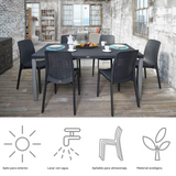 Silla sin Descansabrazos tipo Rattan Rue, Lagoon 7025 SET de 2 piezas
