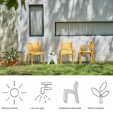 Silla con descansabrazos Milos, Lagoon 7203A, SET de 2 piezas
