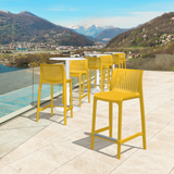 Banco de cocina Milos, Lagoon 7203BC con protector UV, altura 65 CM, SET de 2 piezas
