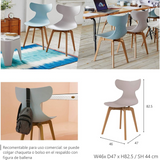 Silla Whale Leisure, Lagoon 7065D, SET de 4 piezas