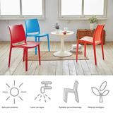 Silla sin Descansabrazos Sensilla, Lagoon 7052, SET de 2 piezas