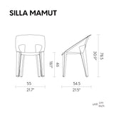 Silla Lagoon Mamut 7258, Polipropileno, Apilable, Set De 2 piezas