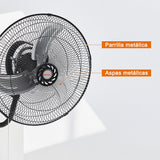 Ventilador de pared Mytek 3196, metálico de 18"