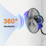 Ventilador de pared Mytek 3196, metálico de 18"