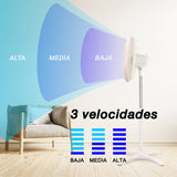 Ventilador de pedestal Mytek 3197, plástico de 16"