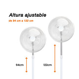 Ventilador de pedestal Mytek 3197, plástico de 16"