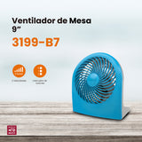 Ventilador de escritorio Mytek 3199, plástico de 9"