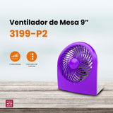 Ventilador de escritorio Mytek 3199, plástico de 9"
