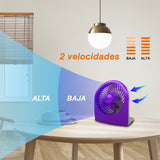 Ventilador de escritorio Mytek 3199, plástico de 9"