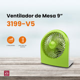 Ventilador de escritorio Mytek 3199, plástico de 9"