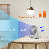 Ventilador de escritorio Mytek 3199, plástico de 9"