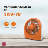 Ventilador de escritorio Mytek 3199, plástico de 9"