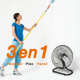 Ventilador industrial de pedestal 3 en 1 Mytek 3315, metalico de 18"