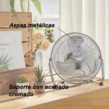 Ventilador de escritorio Mytek 3336, metálico de 10"