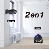 Ventilador de Piso 2 en 1 Mytek 3337, plástico de 12"