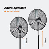 Ventilador industrial de pedestal Mytek 3341, metálico de 30"