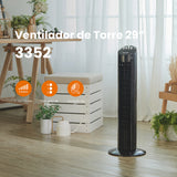 Ventilador de torre Mytek 3352, plástico de 29"