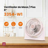 Ventilador de escritorio Mytek 3354, plástico de 8"