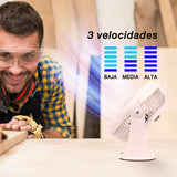 Ventilador de escritorio Mytek 3354, plástico de 8"