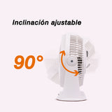 Ventilador de escritorio Mytek 3354, plástico de 8"