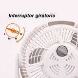 Ventilador de escritorio Mytek 3354, plástico de 8"