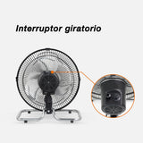 Ventilador de piso 2 en 1 Mytek 3357, metálico de 10"