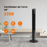 Ventilador de torre Mytek 3358, plástico de 46"