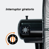 Ventilador industrial de pedestal Mytek 3367, metálico de 24"