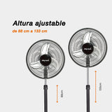 Ventilador de pedestal Mytek 3369, metálico de 16"